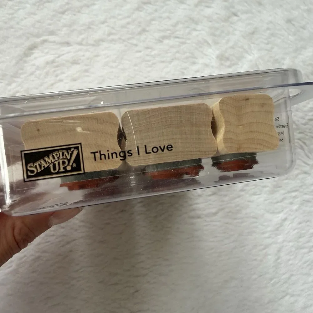 Stampin' Up! Things I Love Stamp Lot Of 5 Retired Shoe, Sayings INCOMPLETE Set